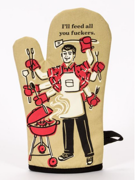 When In Doubt Pull It Out Bulk Oven Mitts | Funny Wholesale Mitts | 4 Pack